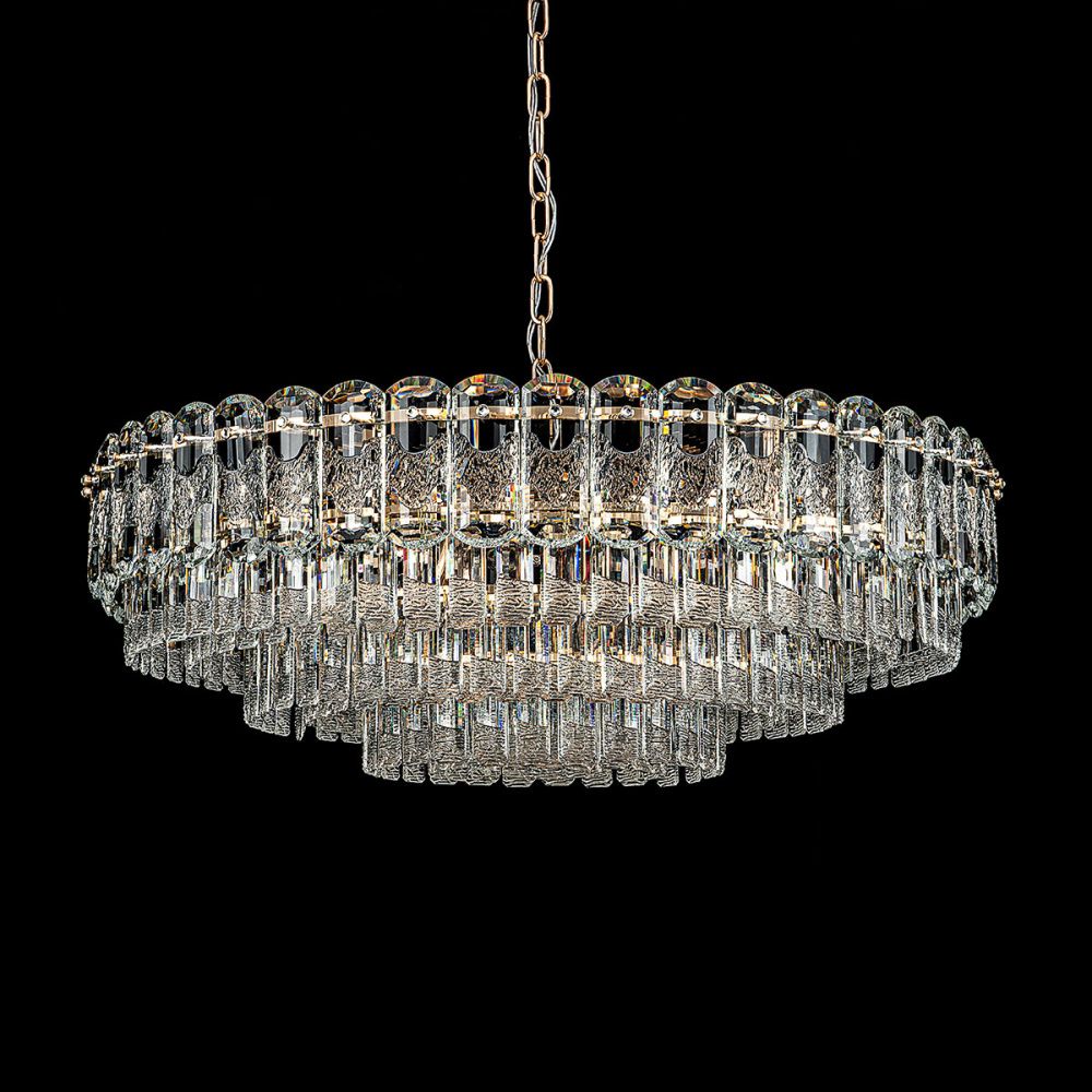 Люстра 80 см, 15*Е14*40W, Modelux  ML.7092.800 GD, Золото