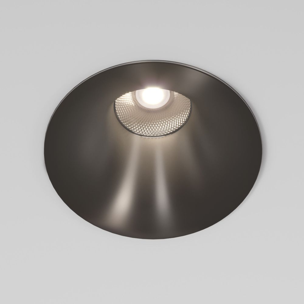 Потолочный акцентный светильник 8*8*6 см, LED, 15W, 4000K, Elektrostandard Bliss 25070/LED, серый