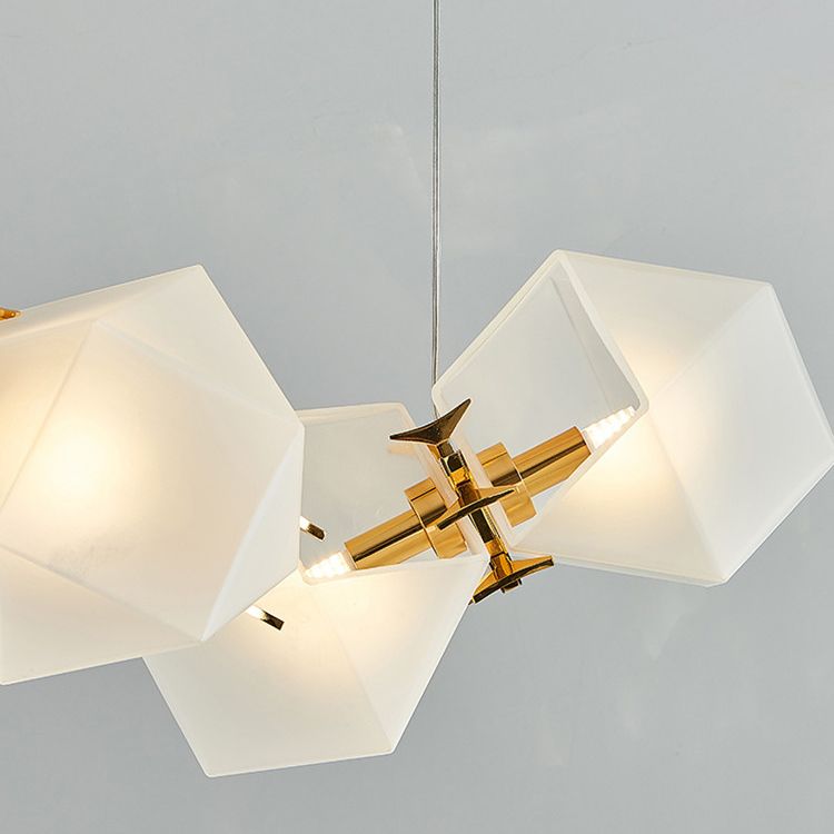 Подвесной светильник Gabriel Scott Welles Glass L2 40*40*35 см, 2*G9*40W, ImperiumLoft 40.2275-0, Золотистый