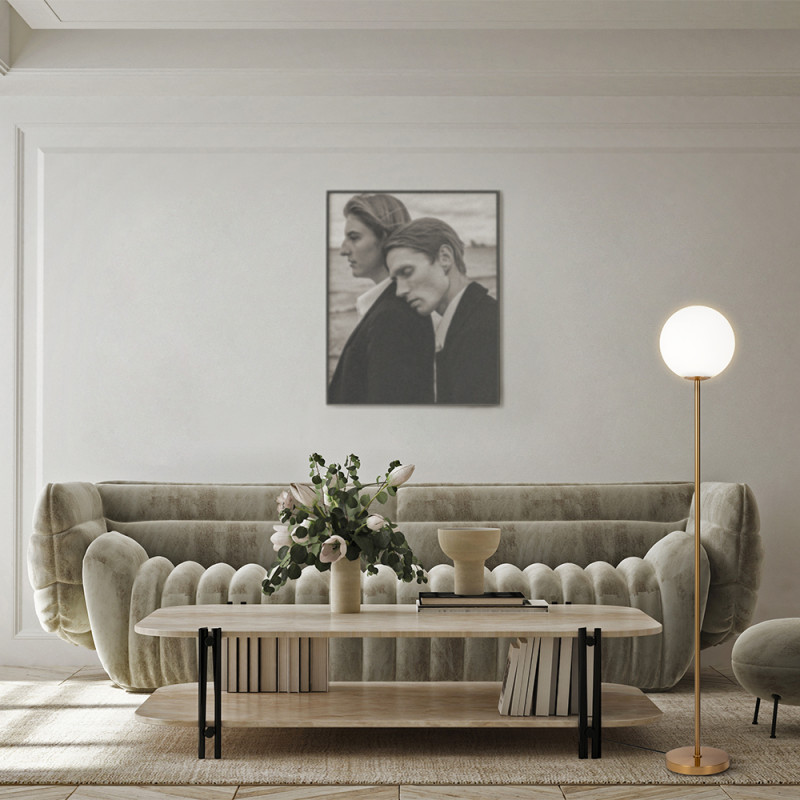 Торшер155 см, Maytoni Ring MOD013FL-01BS, латунь