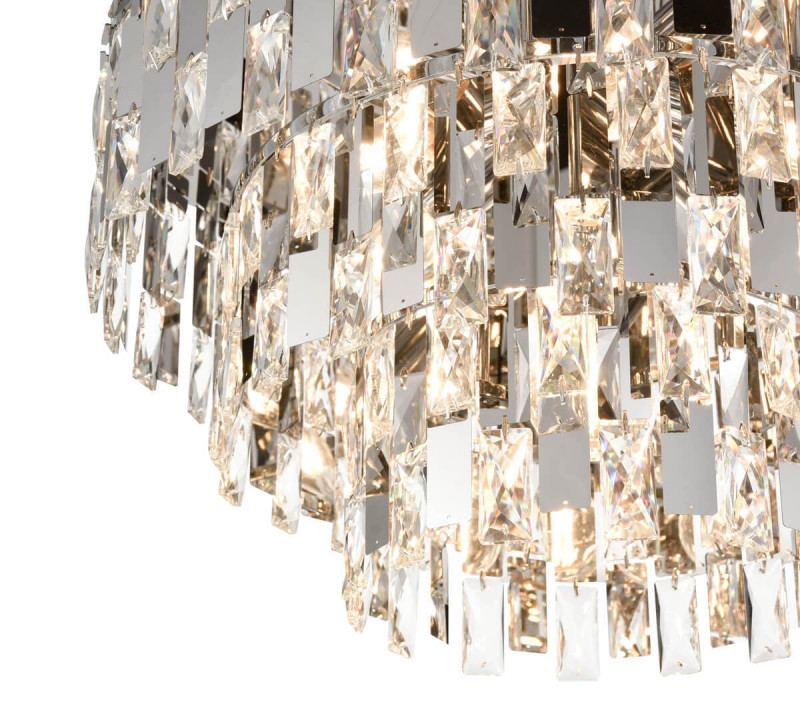 Потолочная люстра Vele Luce Caroline VL3103L07, диаметр 49 см, хром