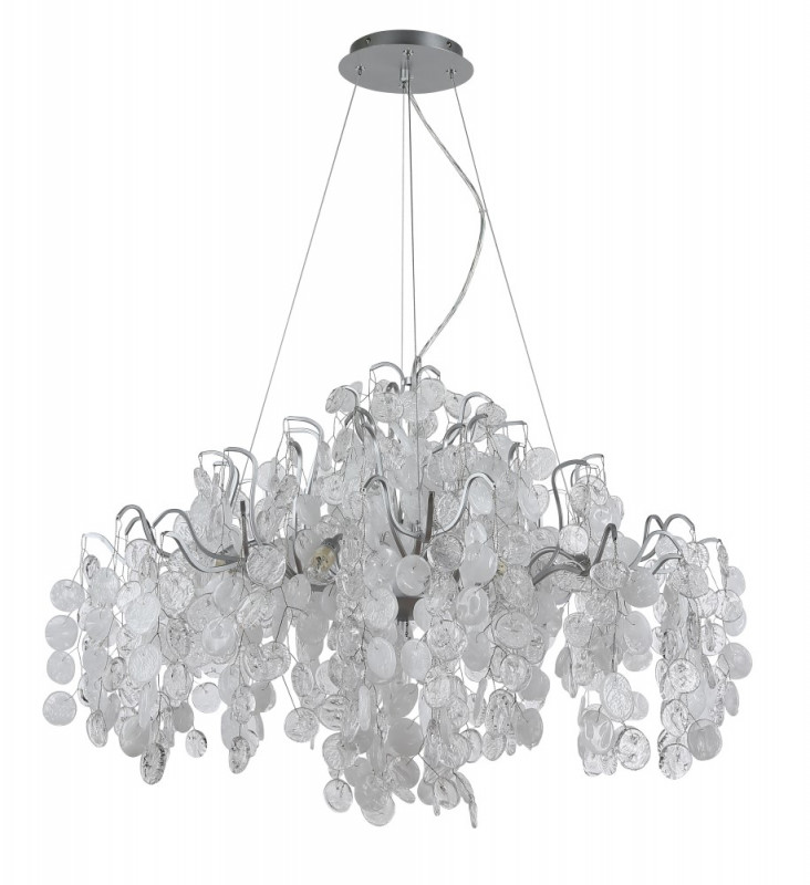Люстра 84 см, Crystal Lux TENERIFE SP9 SILVER Серебряный