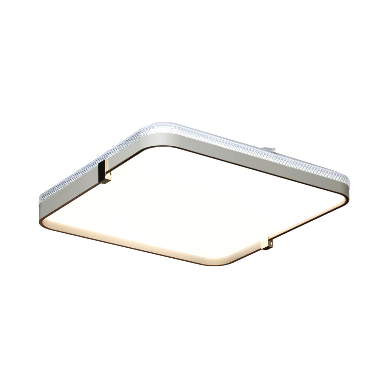 Светильник 49*48,5*7,3 см, LED 1*70W, 3000-6000 К, Sonex Olidi White 7680/EL, белый/золотой