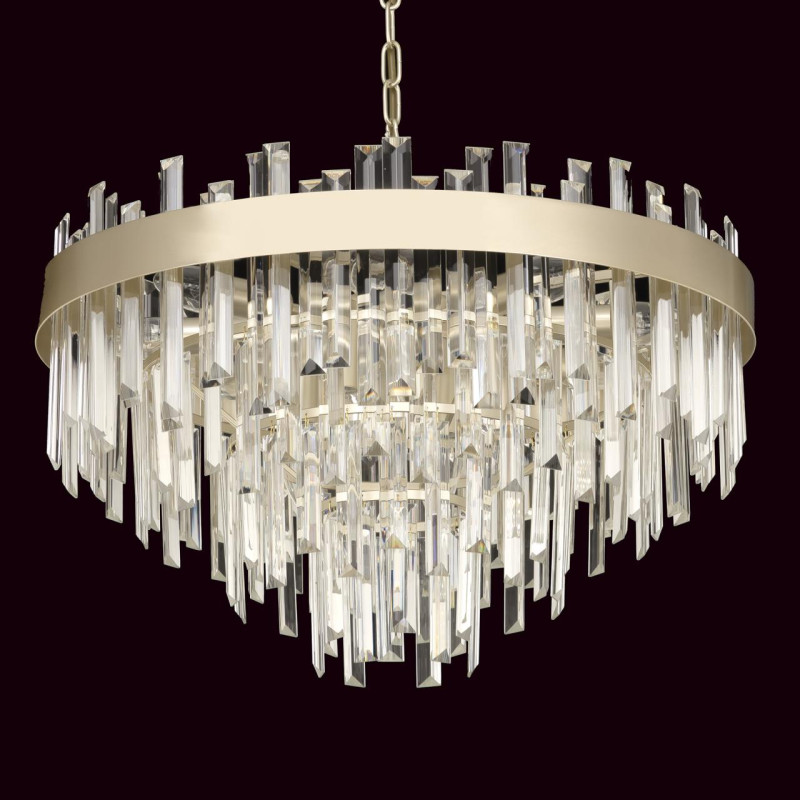 Люстра 56*110 см, 12*E14, Шампань Citilux Лаура CL301292