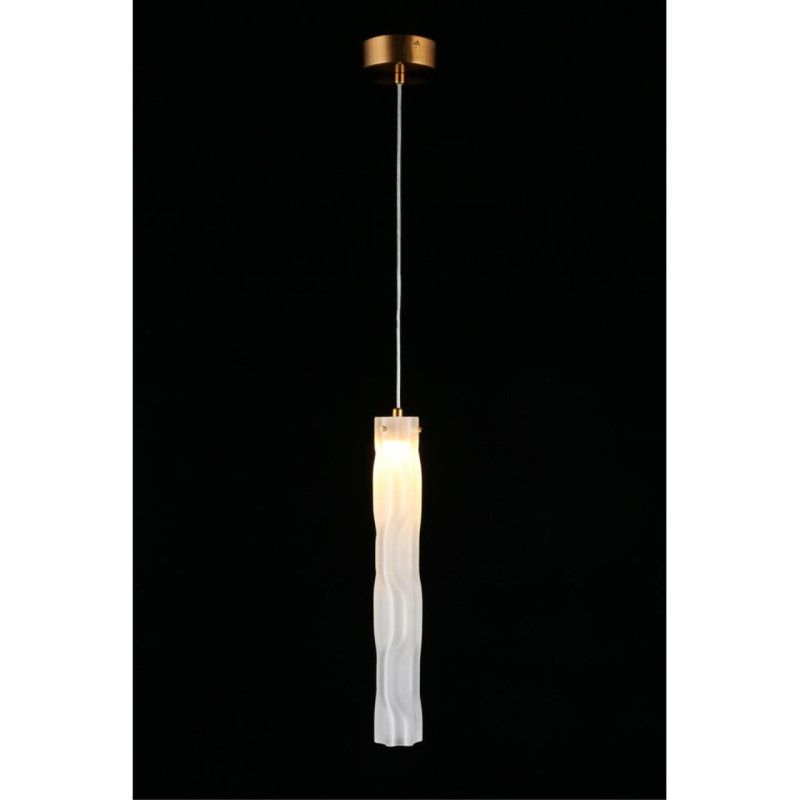 Подвесной светильник 6*55-180 см, 1*LED, 6W, 3000K, Aployt Dzhosi APL.326.16.01, латунный