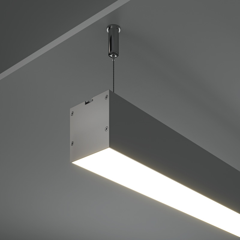 Алюминиевый профиль  Накладной 2000*50*50 мм для светодиодной ленты Maytoni Led strip Серебро ALM-5050-S-2M