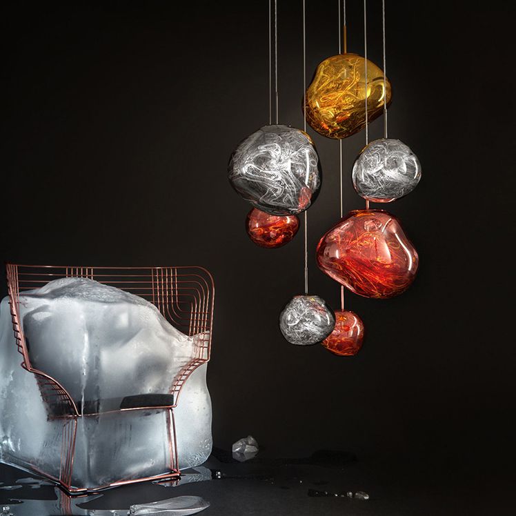 Подвесной светильник Tom Dixon Melt Pendant Silver D50 50*50* см, 1*E14*40W, ImperiumLoft 40.2599, Серебристый