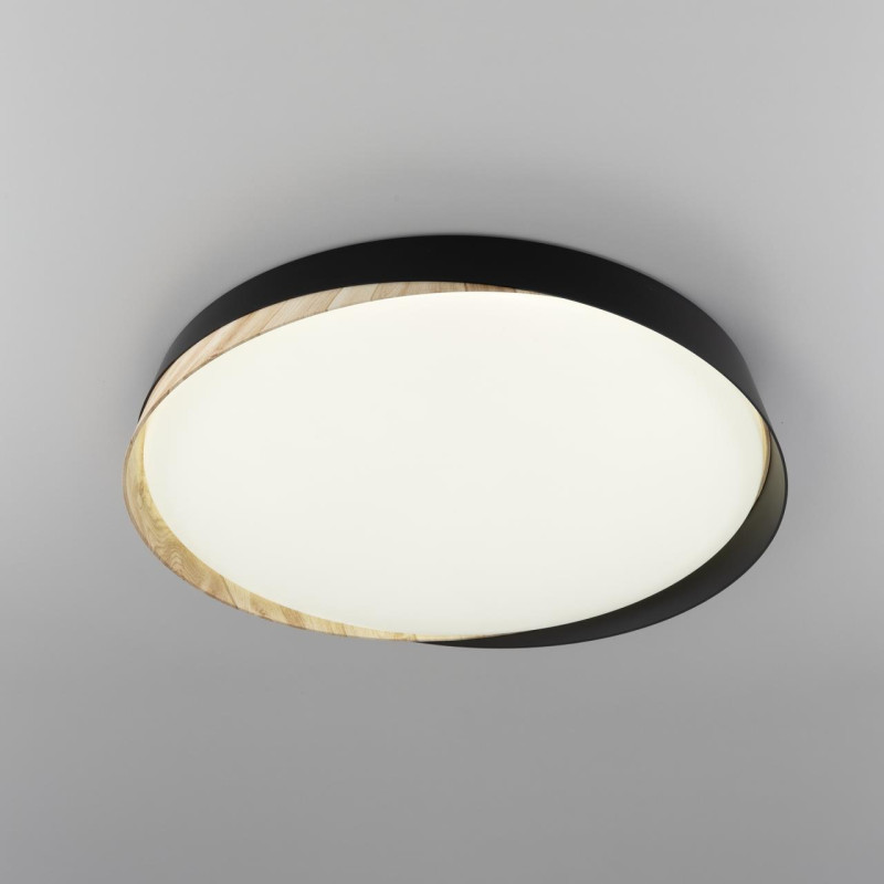Светильник 52 см, 68W, 3000-5500K, 5800Lm, 21 м2 CL754451G BONNY Черный+Клен LED с пультом