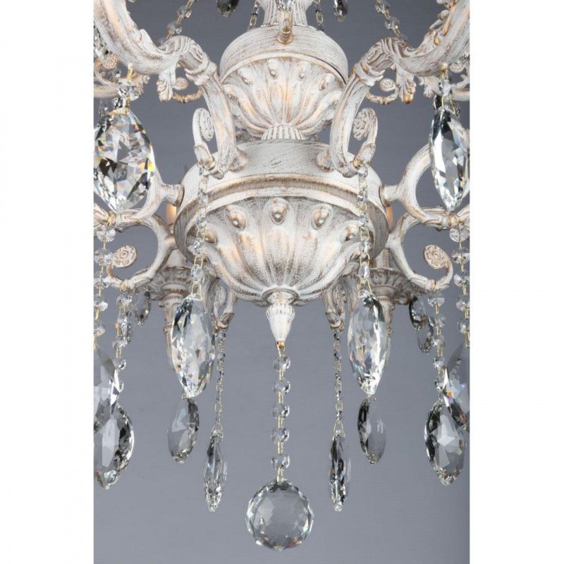 Подвесная люстра 76*95-125 см, 12*E14, 60W, Omnilux Omnilux 790 OML-79003-12, белый