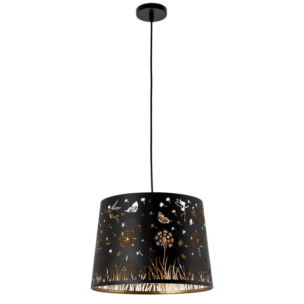 Светильник подвесной Arte Lamp Celesta A2768SP-1BK, диаметр 35 см, черный