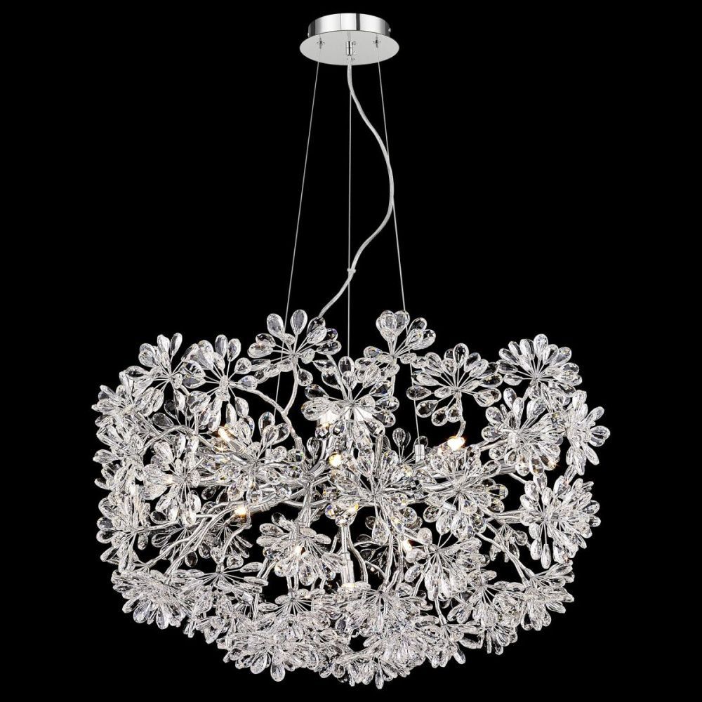 Подвесная люстра 80 см, Wertmark Darleen WE191.13.103, хром