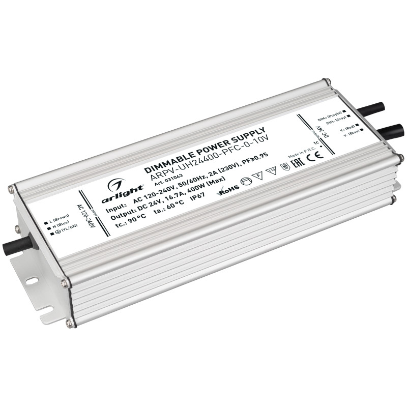 Блок питания для светодиодной ленты Arlight 031043 25,1*9*4,15 см.