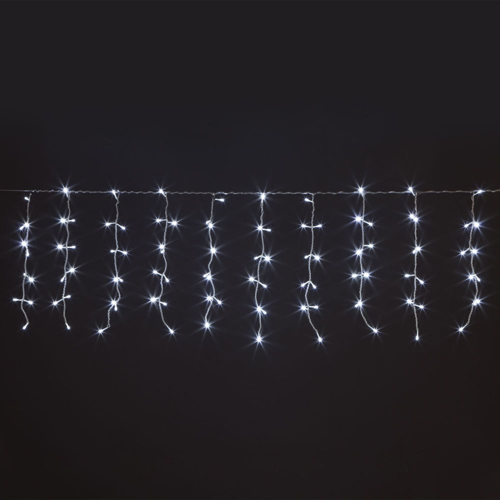 ПОДАРОК ПРИ ЗАКАЗЕ ОТ 20 000 руб - Новогодняя гирлянда занавес белый 1,5*1м IP20 200-001 белый