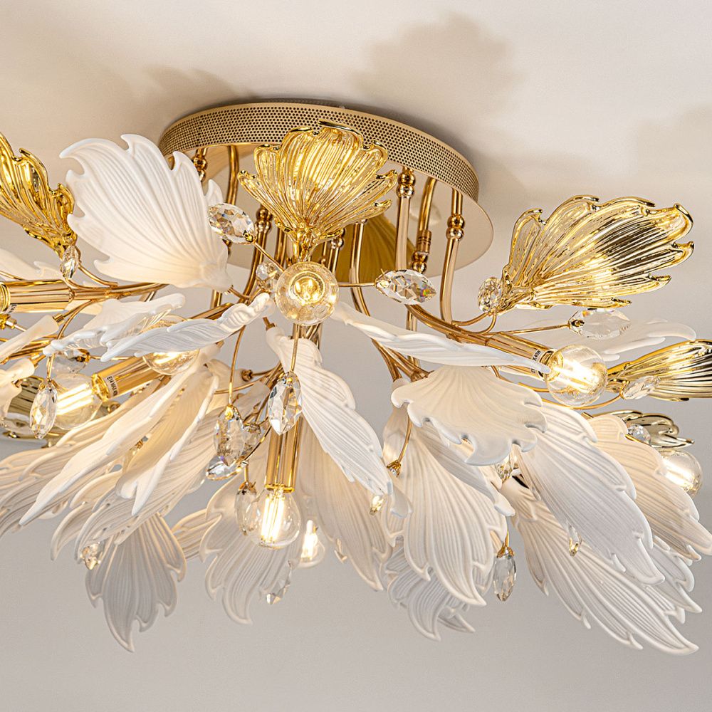 Люстра 85*35 см, 13*Е14*40W, Modelux  ML.6869.850 GD, Золото