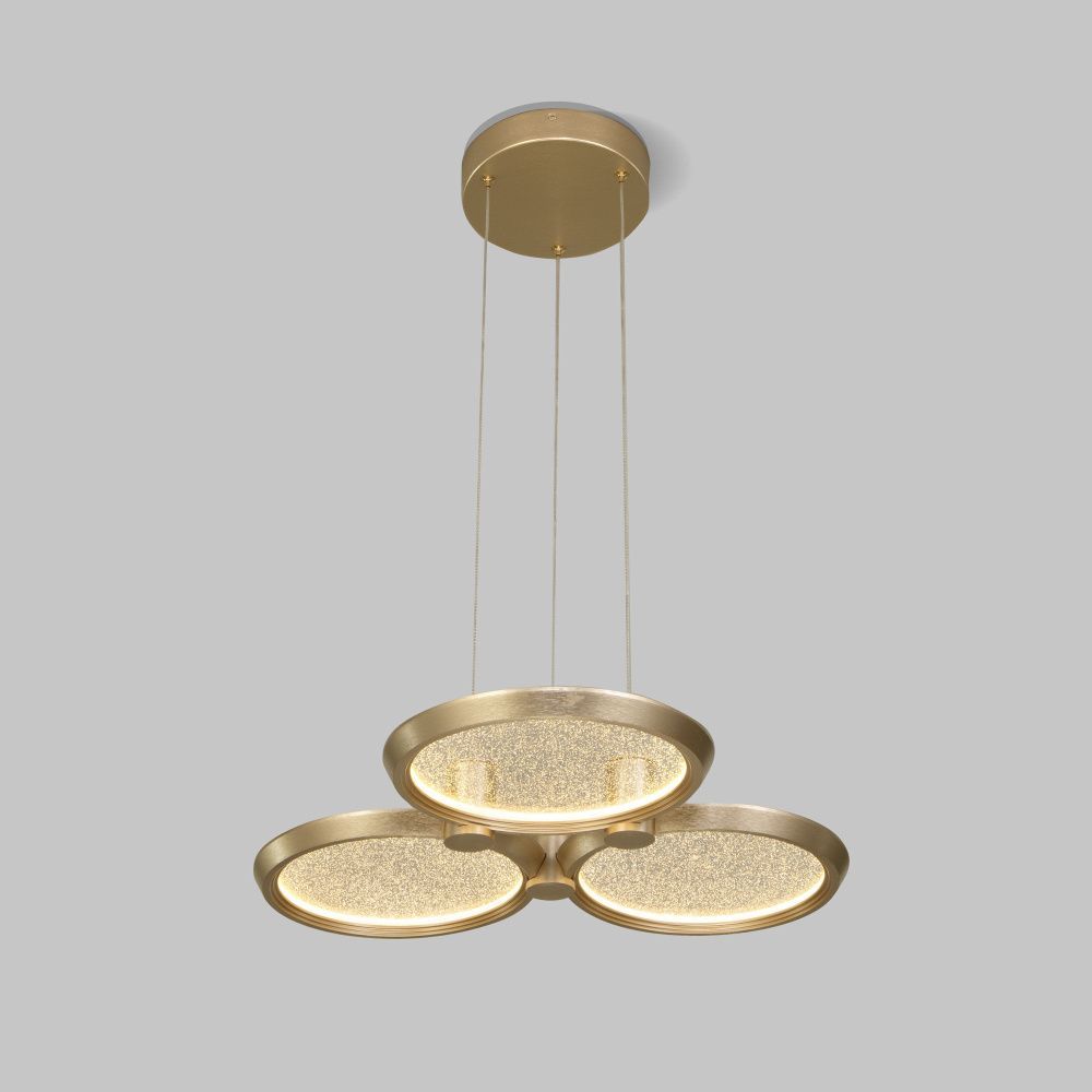 Подвесной светильник 46,5*43*150 см, LED*38W, 3000K, Eurosvet Crespella 90034/3, золото, a069293