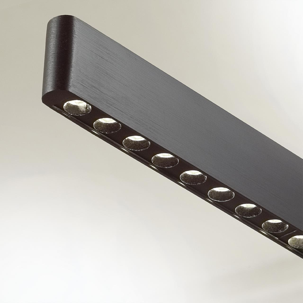Подвесной светильник 4*120*0 см, 1 LED*38W, 3000 К, Odeon Light Beveren, черный 6683/38L