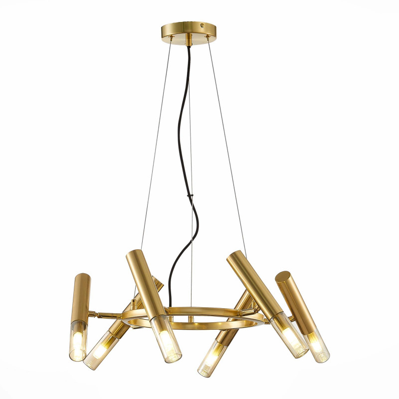 Люстра подвесная 48 см, 30W, 4000K ST LUCE ECLIP SL1236.203.06 Золотистый