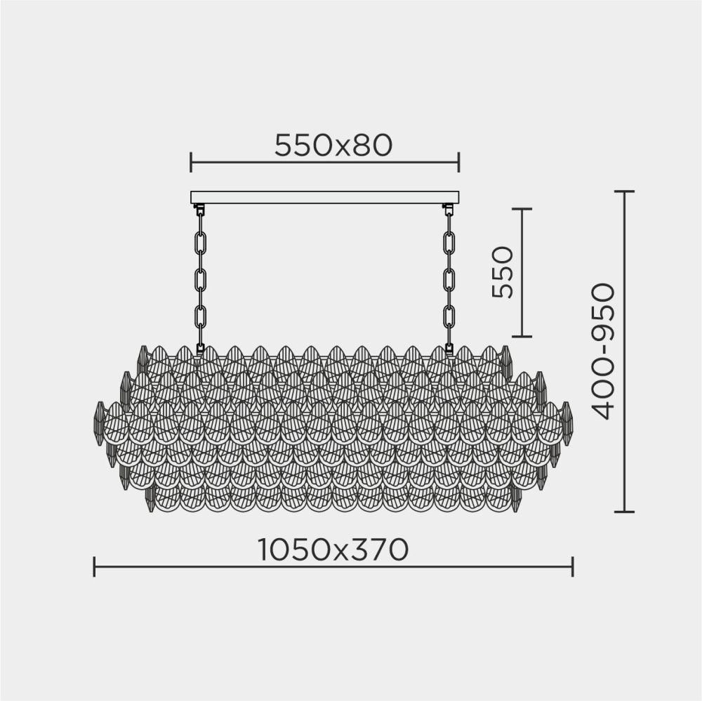 Подвесная люстра MODELUX premium ML.8861.17P GD