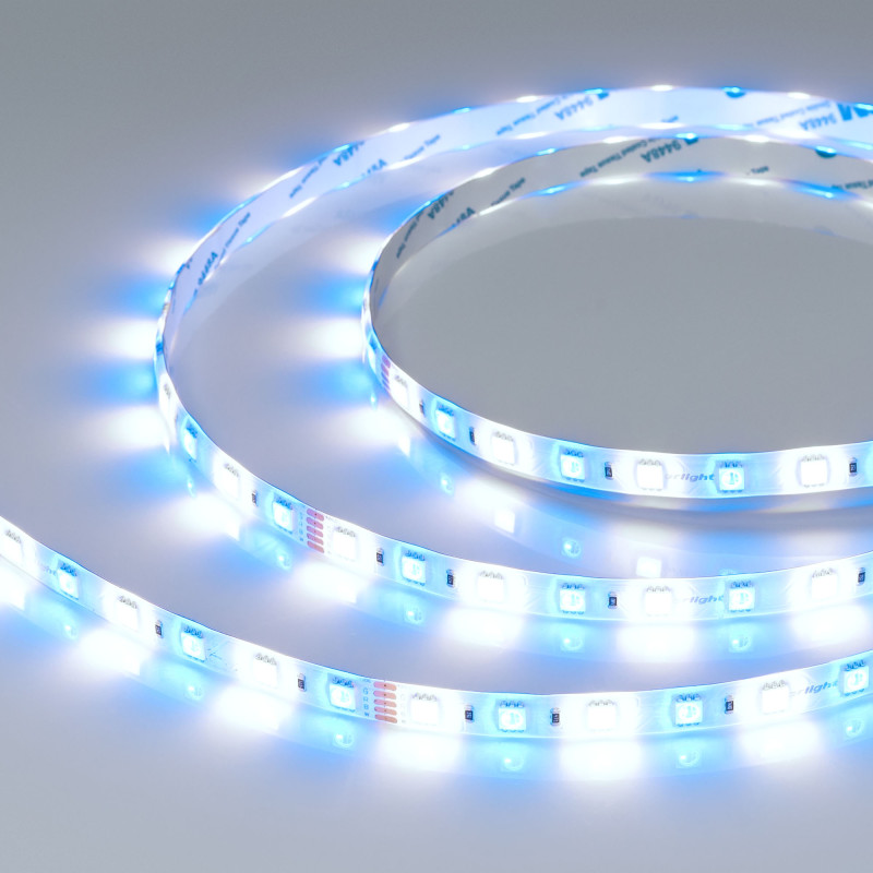 Лента RTW-SE-B60-10mm 24V RGBW-White (14.4 W/m, IP65, 5060, 5m) (Arlight, Открытый) 034184. Цена указана за 5 метров. Продается кратно 5 метрам.