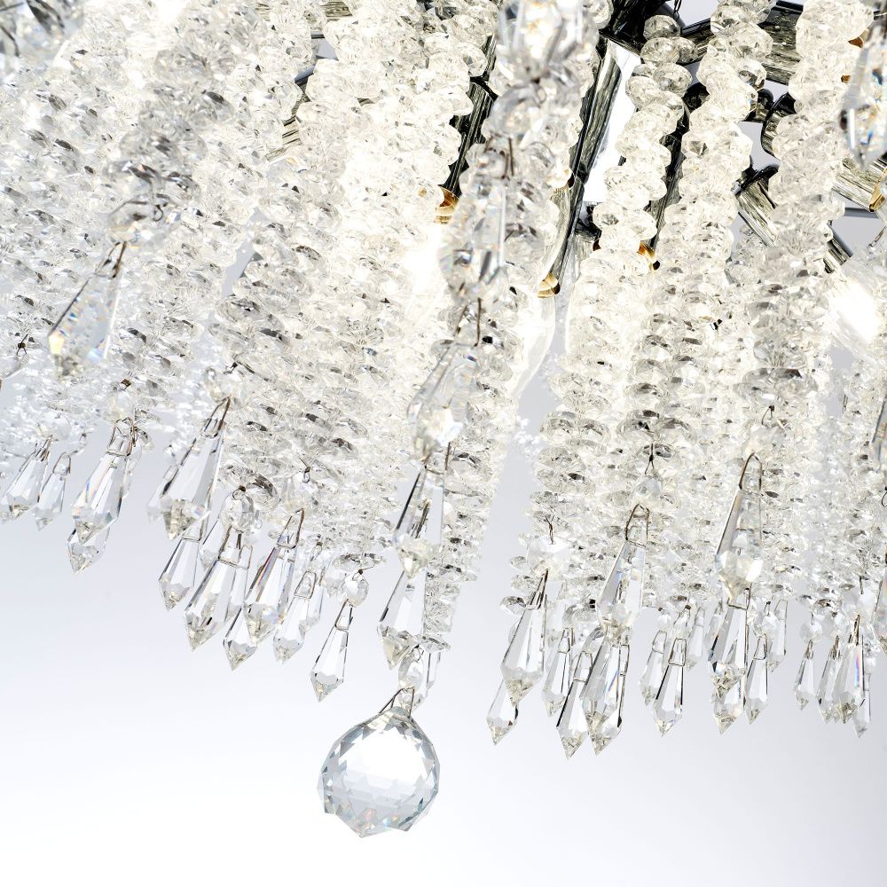 Подвесная люстра 78x78x65см, Е14, 16x40Вт, , Modelux ML.855.16 CR Хром