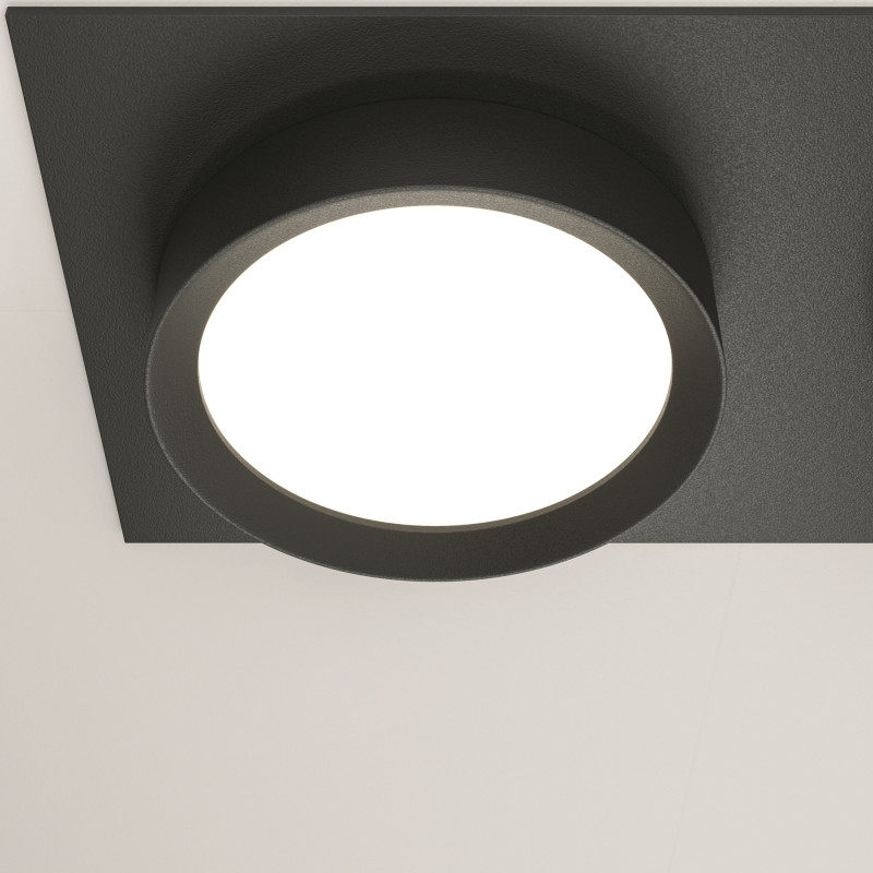 Встраиваемый светильник 22*11*4,5 см, 2 GX53*15W Hoop DL086-02-GX53-SQ-B Maytoni Downlight, Черный