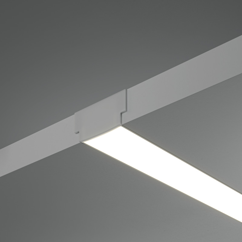 Алюминиевый профиль  Встраиваемый 2000*61*14 мм для светодиодной ленты Maytoni Led strip Серебро ALM-6114-S-2M