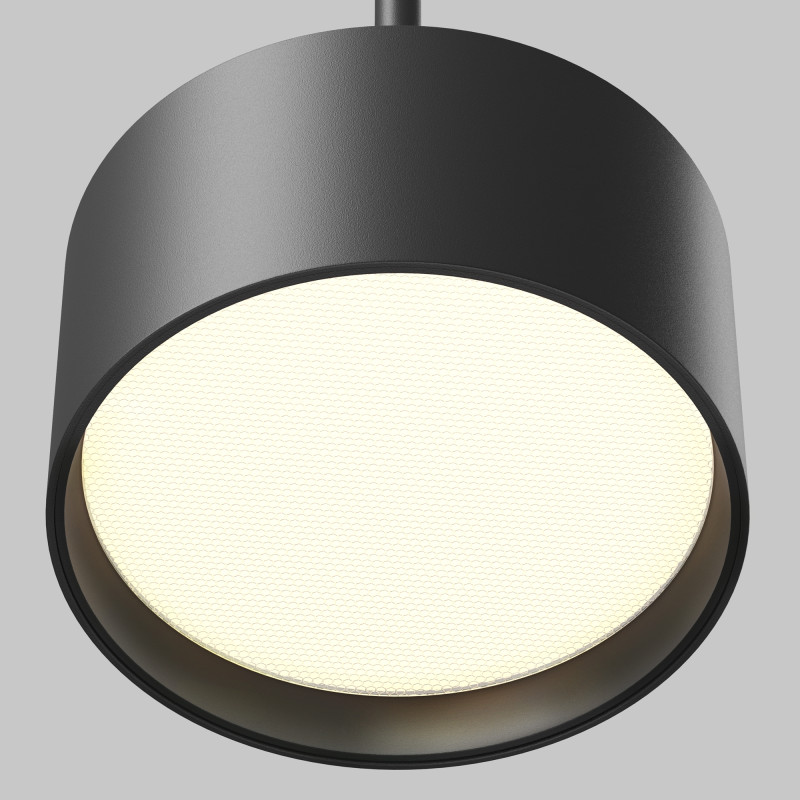 Подвесной светильник 12*12*16,4 см, LED, 12W, 3000К, Maytoni Technical Glare P102PL-12W3K-B черный