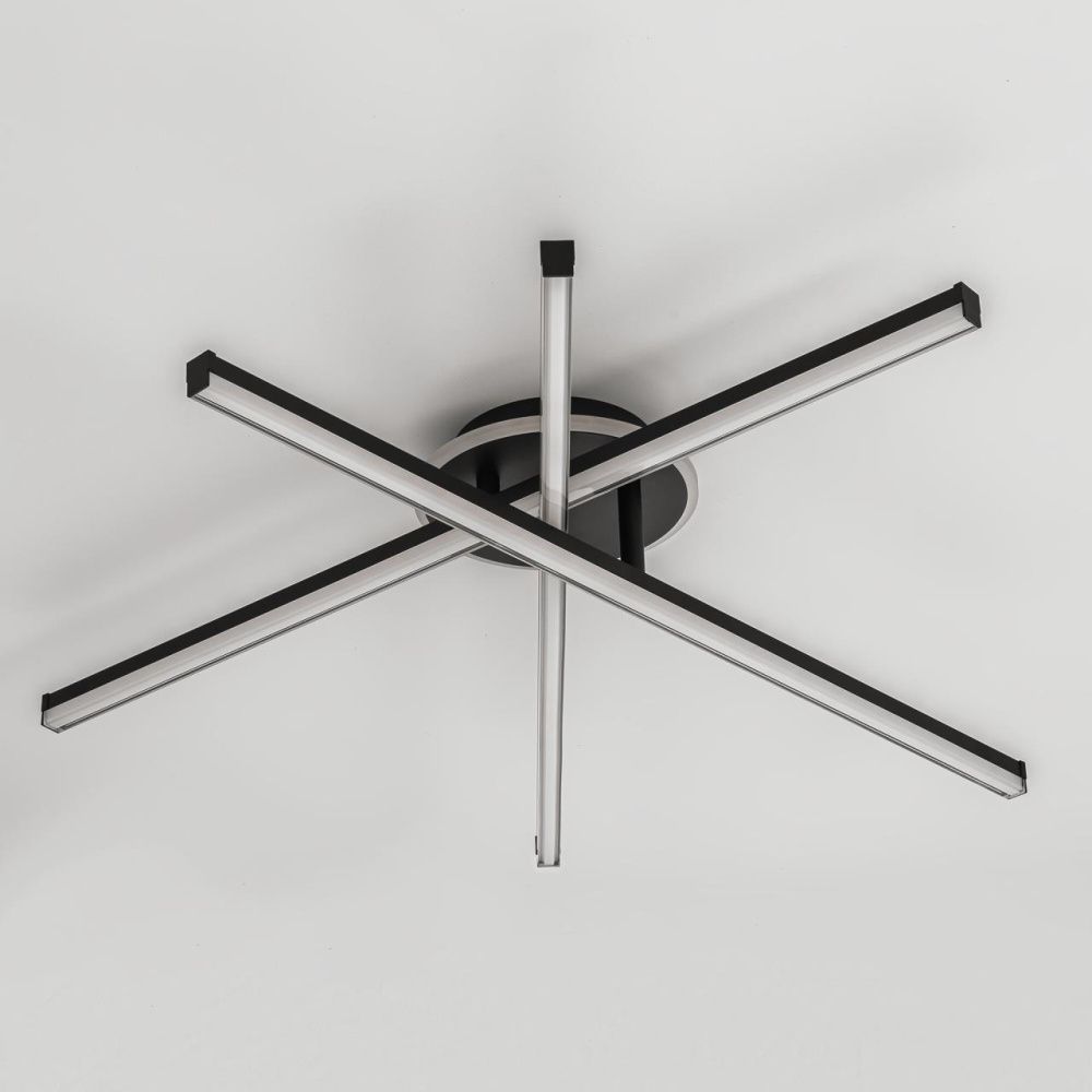 Накладная люстра 90*14 см, 75W, 3000-6000K, Citilux Trent   CL203631 черный