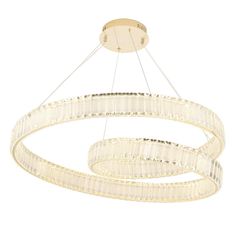 Светильник 80 см, 120W, 3000K, Crystal Lux MUSIKA SP120W LED GOLD, золото