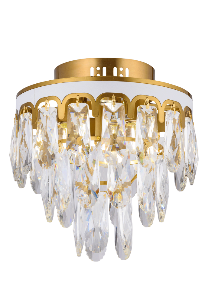 Люстра Ø280 x H270, мм, 3*40W (120W) + 1*LED, COPPER (Латунь) Rilon 2038/3+1 COPPER