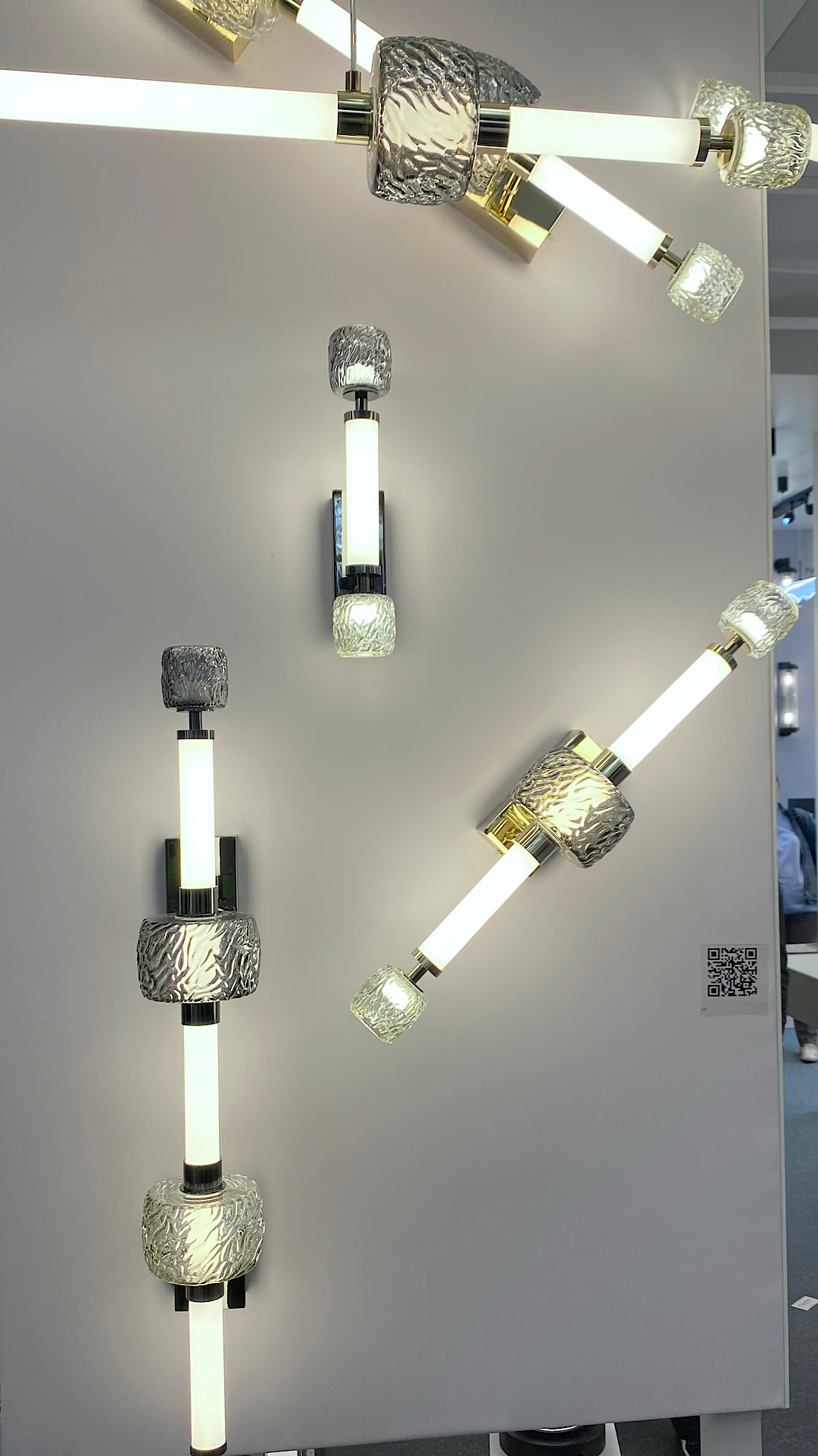 Бра 19,5*13*66,5 см, 1 LED*28W, 3000 К, Odeon Light Kliff, черный 5427/28WL