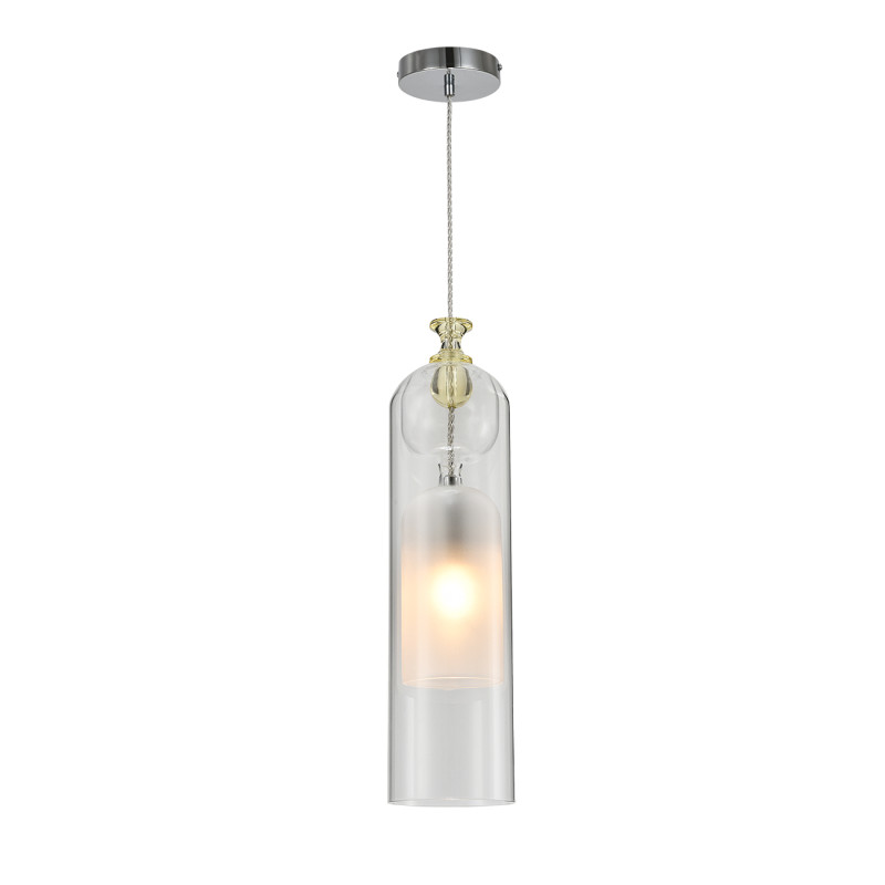 Подвесной светильник 10 см, Indigo Pulsante 11050/1P Clear V000518, хром, 11050/1P Clear