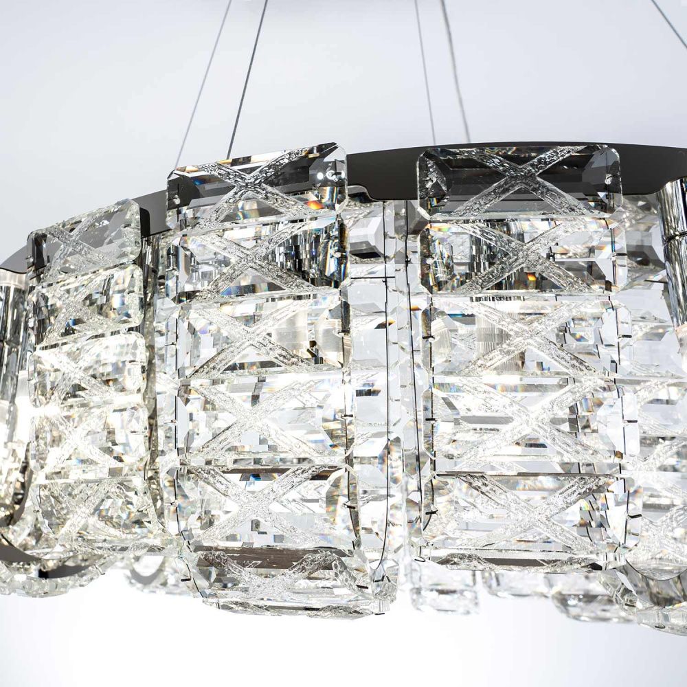 Подвесная люстра 80*50/120 см, 24xG9 MODELUX ML.755.24 CR хром