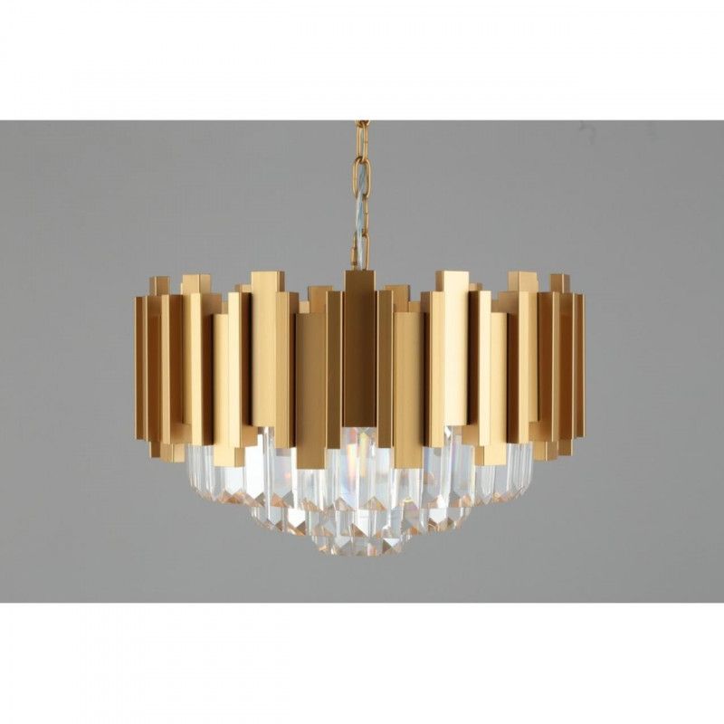 Каскадная люстра 50*30-70 см, 6*E14, 40W, Omnilux Omnilux 720 OML-72003-06, золотой