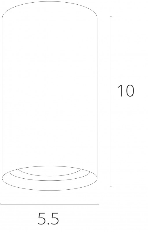 Светильник 5,4*5,4 см, GU10 50W, Arte Lamp A1516PL-1WH белый