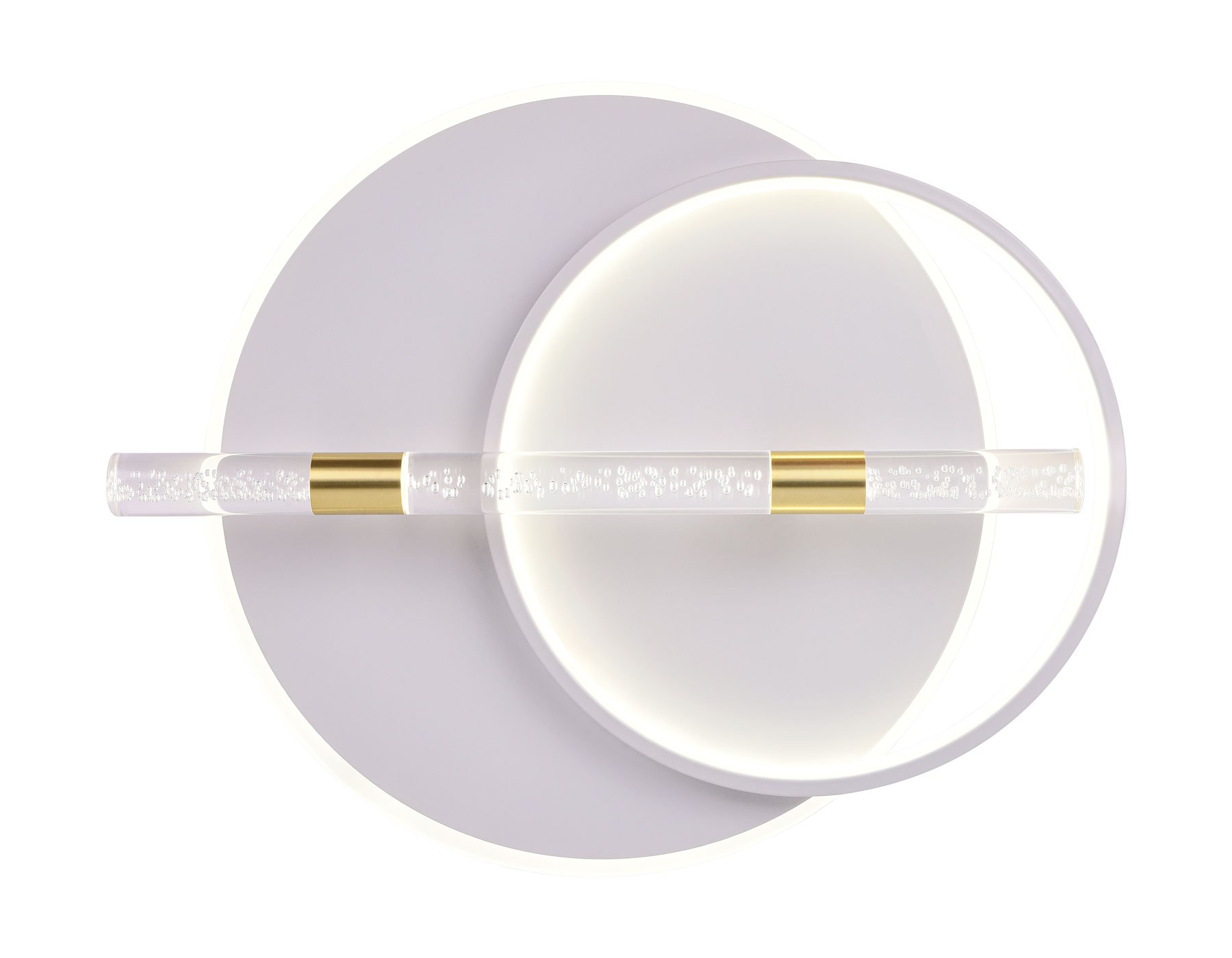 Светильник 56,5*46*9,25 см, LED 72W, 3000К, белый, золото, прозрачный Ambrella Comfort LineTech FL5007