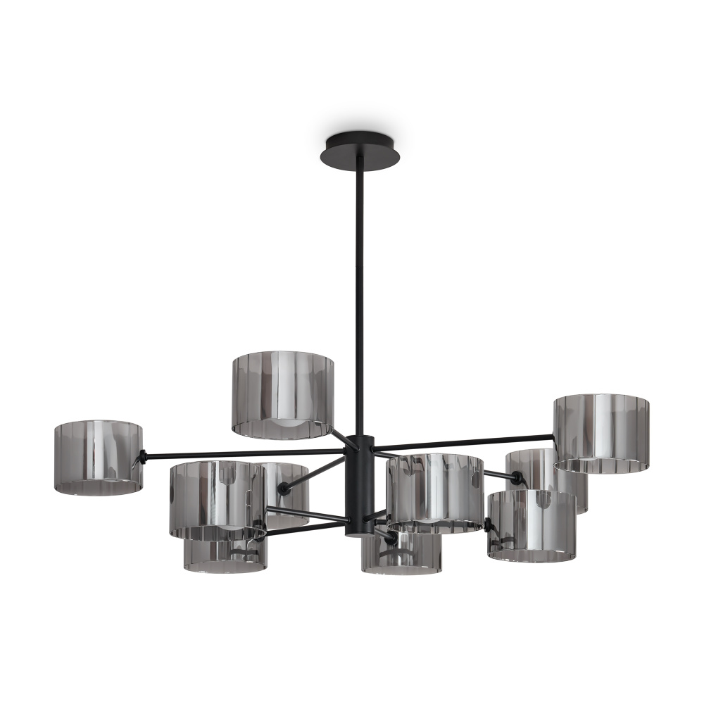 Потолочный светильник 42-72 см, 10*G9*40W Freya Flight FR5544CL-10B, Черный