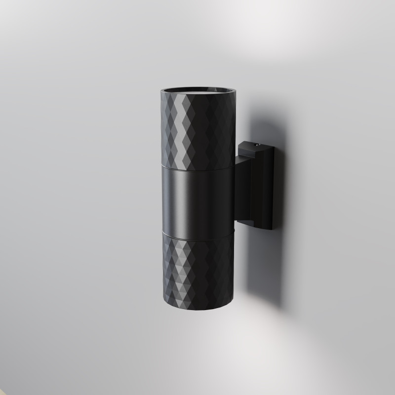 Светильник настенный 6,5*6,5*19 см, 2*GU10, 100W, Maytoni Bowery O583WL-02B черный