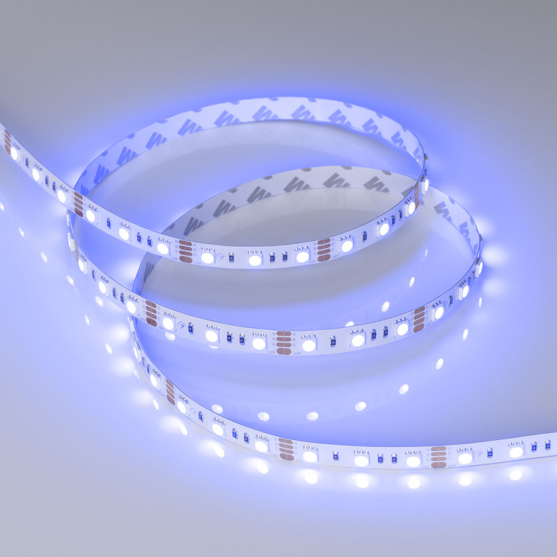 Лента RT-B60-10mm 12V RGB (14.4 W/m, IP20, 5060, 5m) (Arlight, Открытый) 012340(2). Цена указана за 5 метров. Продается кратно 5 метрам.