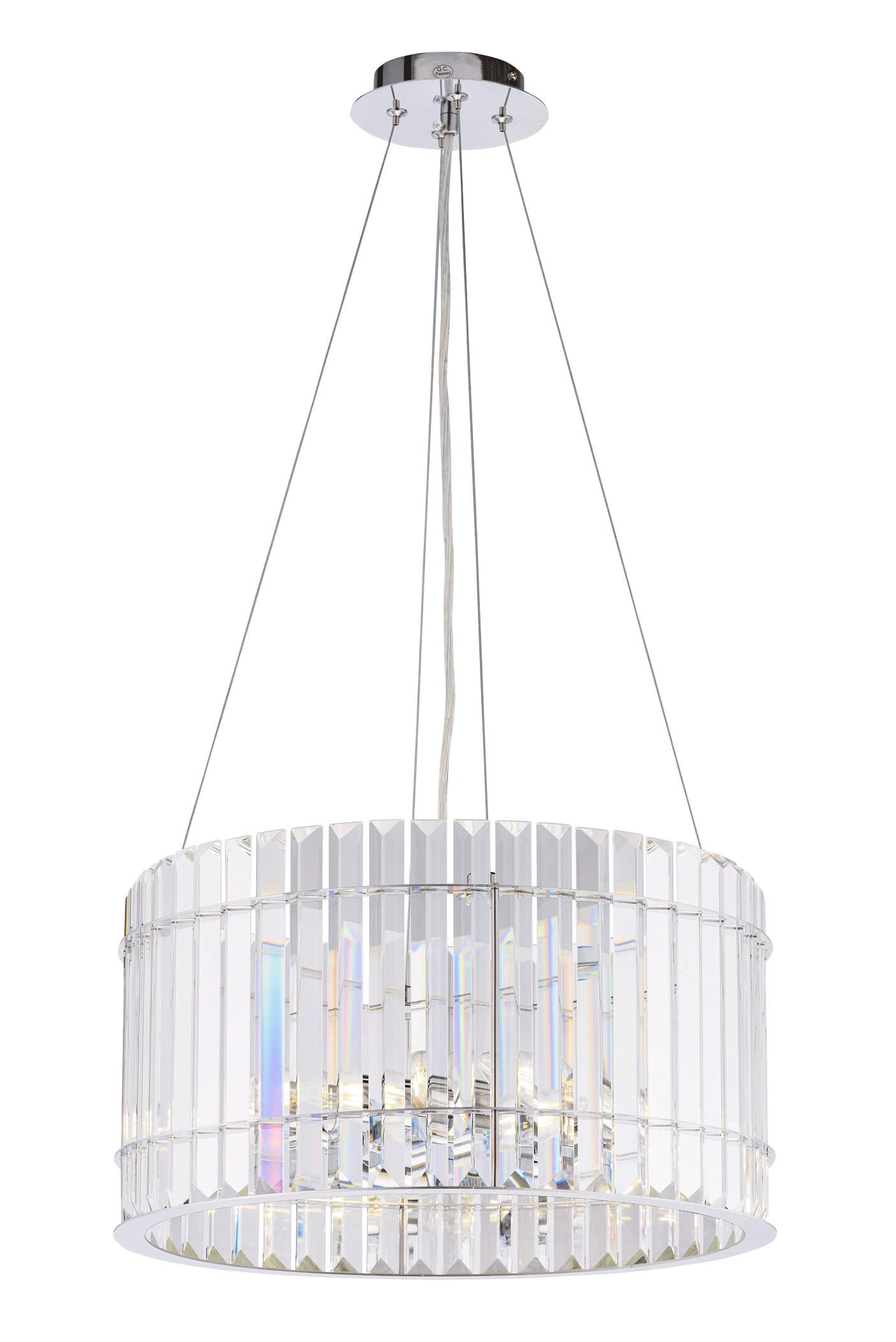 Люстра  400*220-1000, 6*E14, 40W NewRgy Cristallo 8777/6CR CHROME, Хром
