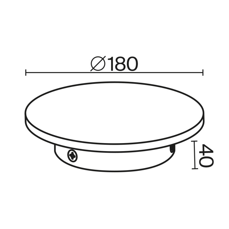 Бра 18 см, 12W, 3000K, Maytoni Wald O420WL-L12GF, серый