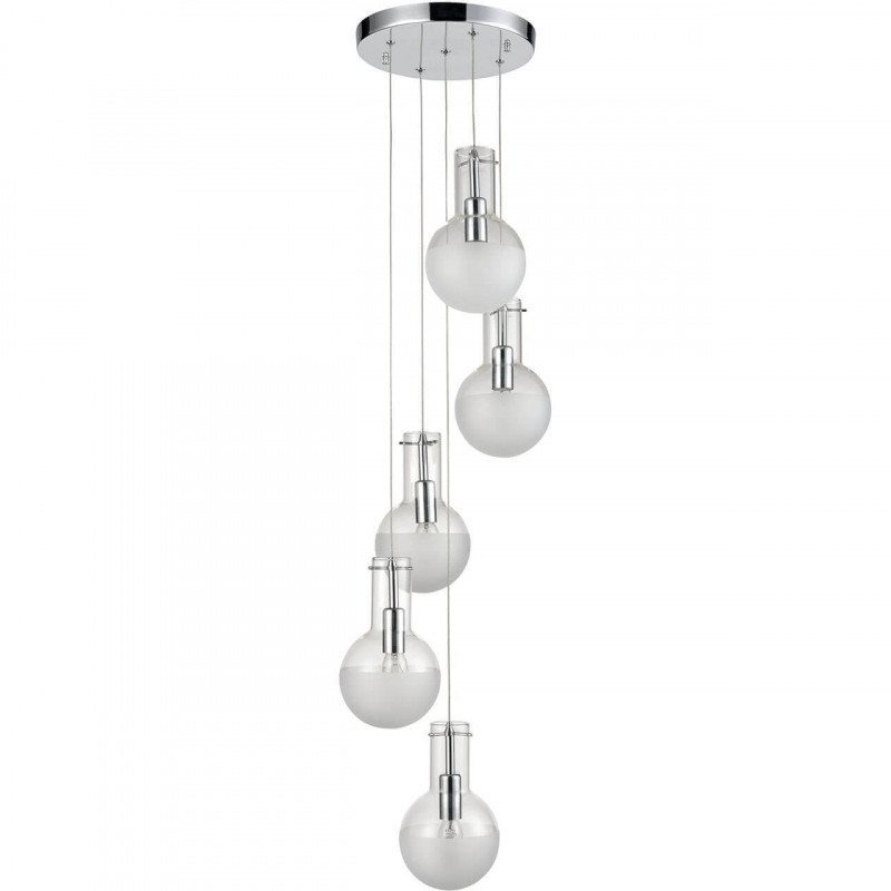 Подвесной светильник  25*120 см, 5*E14 хром Vele Luce Cesare VL1913P05