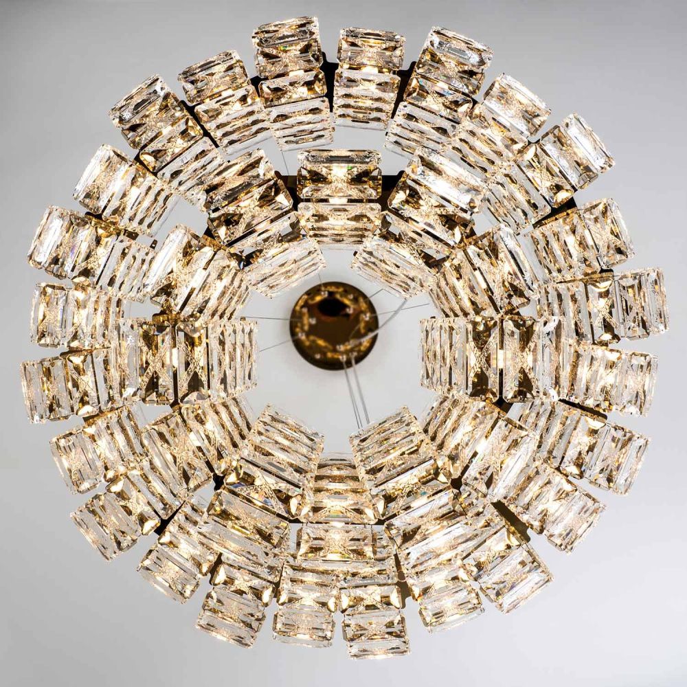 Подвесная люстра 80*60/120 см, 36*G9 MODELUX ML.755.36 GD золото