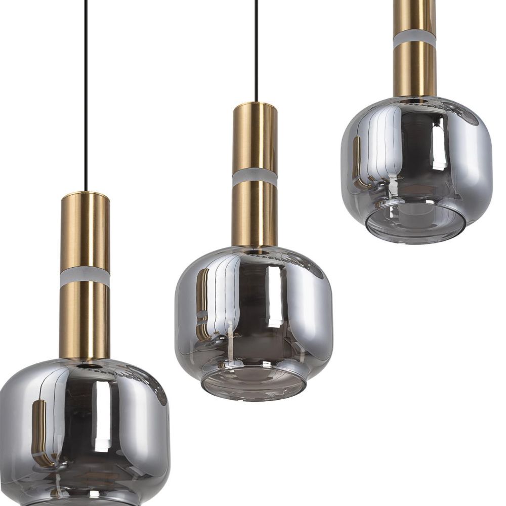 Люстра подвесная *61*30-350 см, 15*G9*15W, Citilux Lass CL249041, Золото\Черный