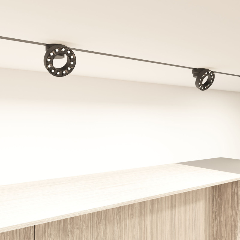 Светильник на шине 2,4*10*9 см, LED * 12W, 3000-6500К, Denkirs Smart Grill DK8030-BK, черный