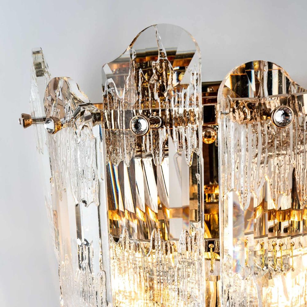 Настенный светильник 23x14x26см, Е14, 2x40Вт, , Modelux ML.7083.02 GD Золото