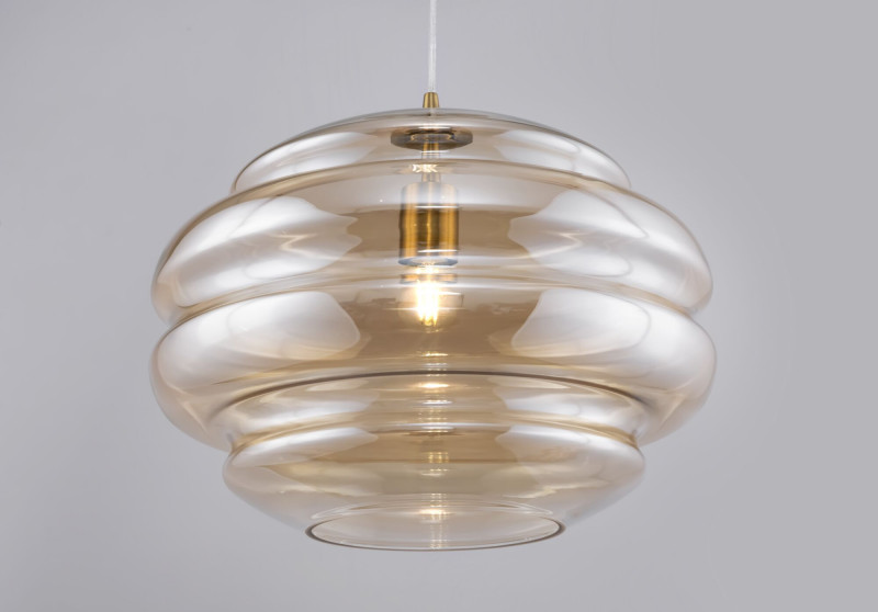 Светильник подвесной Maytoni Ruche P078PL-01AM, диаметр 40 см, латунь