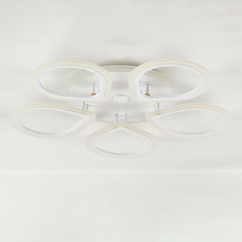 Люстра потолочная Citilux Транай Смарт CL235A150E, 65W LED, 3000-5500K, диаметр 70 см, белый