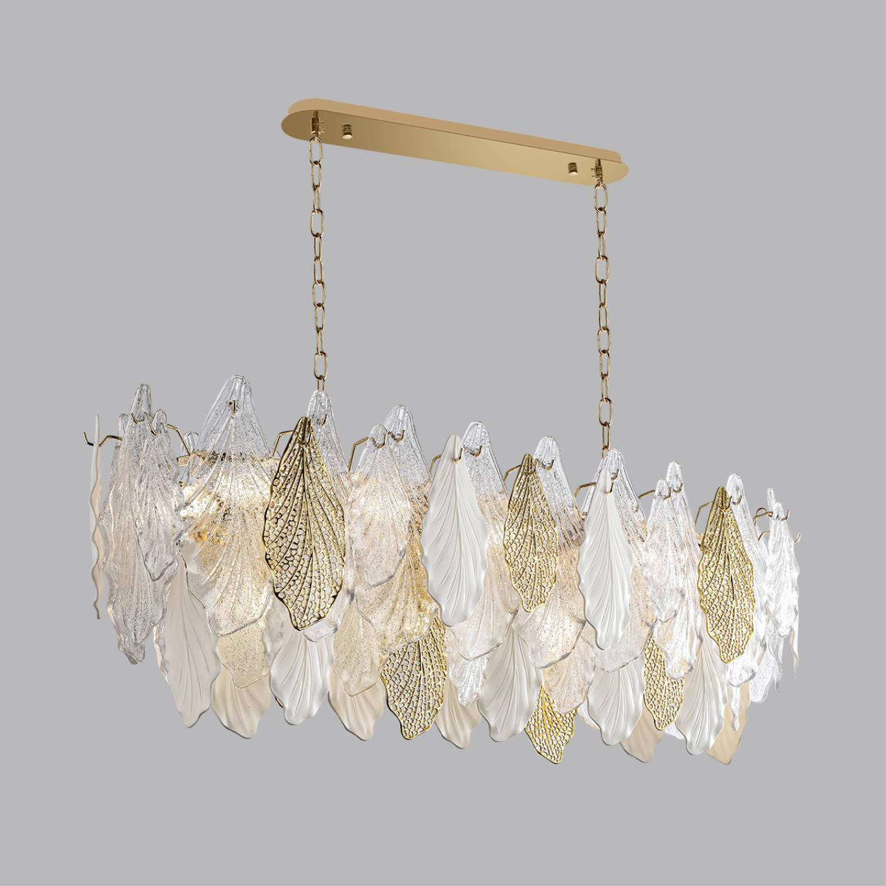 Люстра 105*30*183 см, 14 Е14*40W, Odeon Light Lace, золотой 5052/14