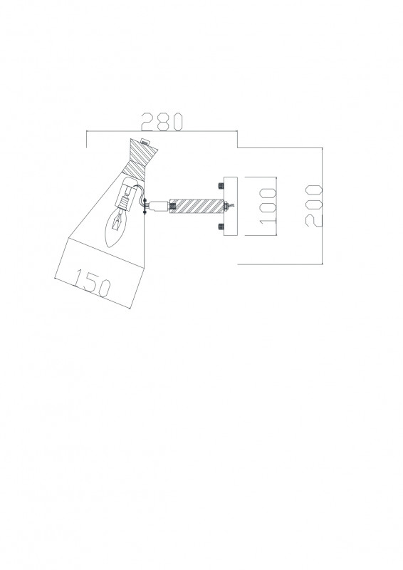 Светильник 20 см, Freya Rise FR5169WL-01W, белый-дерево